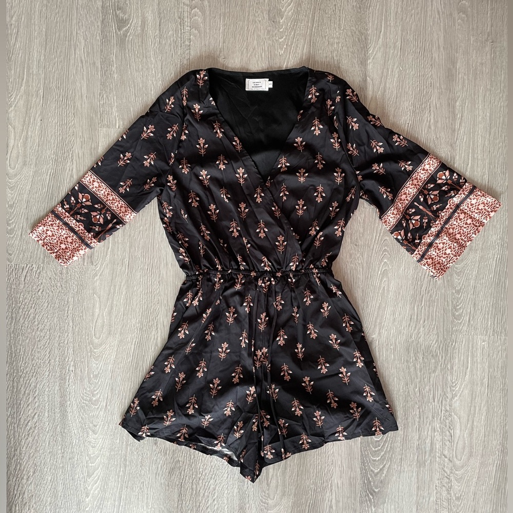 V neck Bohemian jumpsuit
